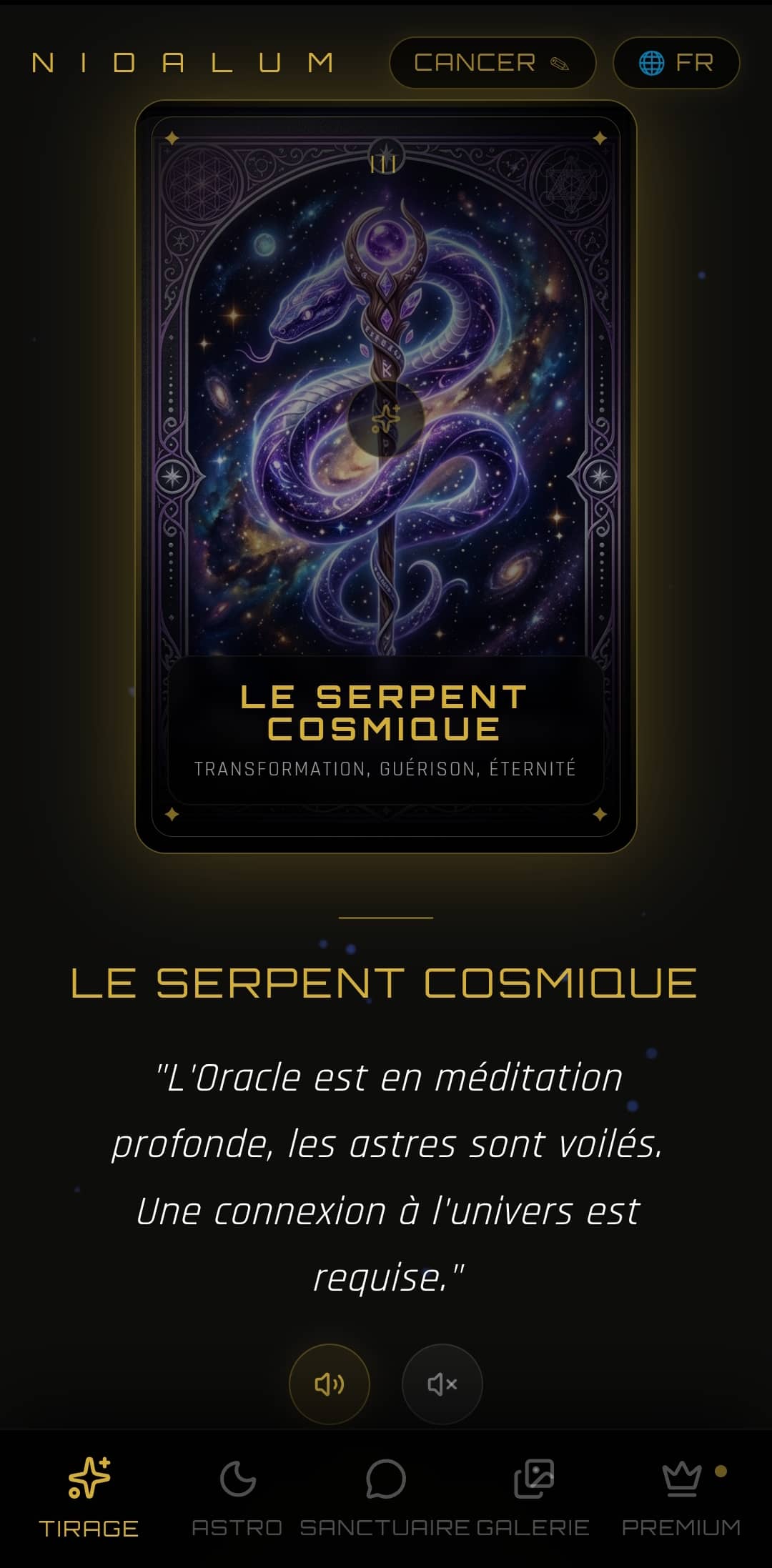 Couverture : Oracle de Nidalum — Application Android Officielle