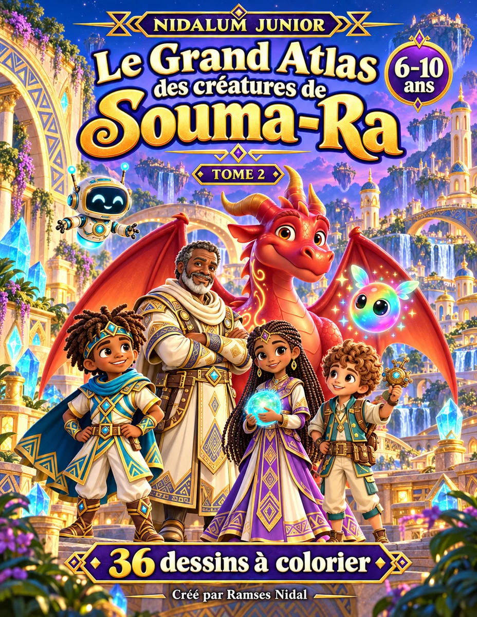 Couverture : Le Grand Atlas des créatures de Souma-Ra, Tome 2