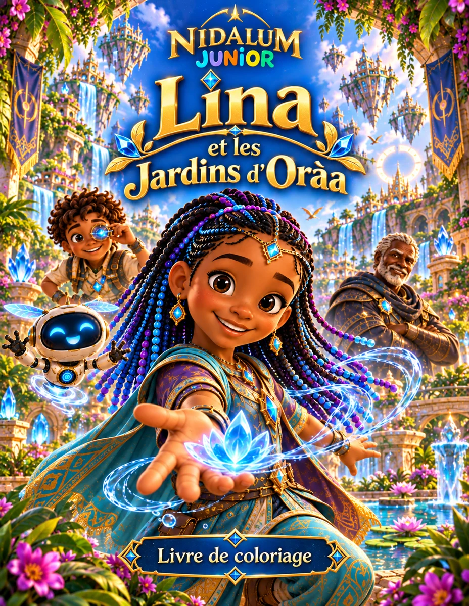 Couverture : Lina et les Jardins d’Oràa